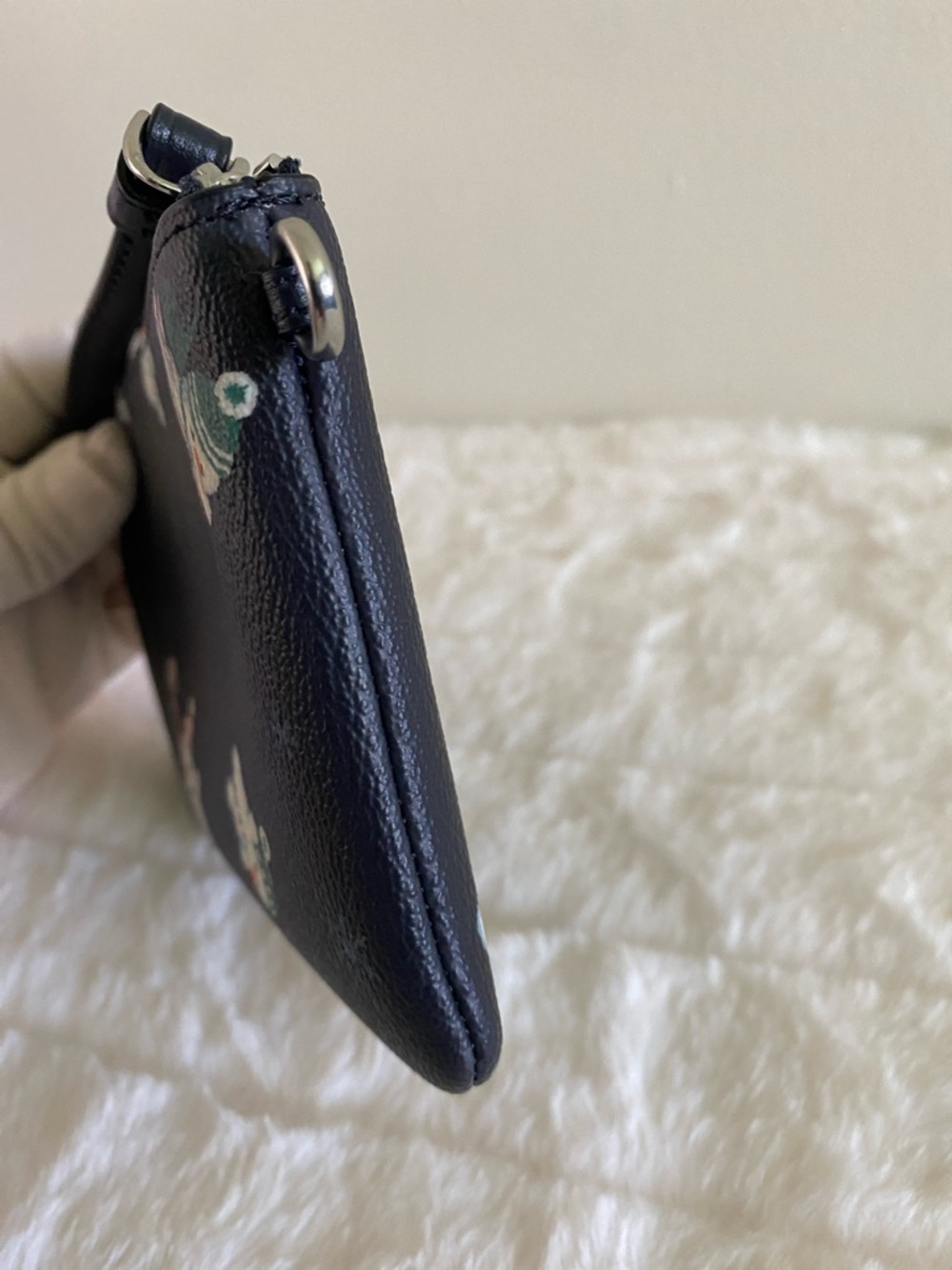 Coach Boxed Corner Zip Wristlet In Signature Canvas With Snowman Print - Picture 10 of 14